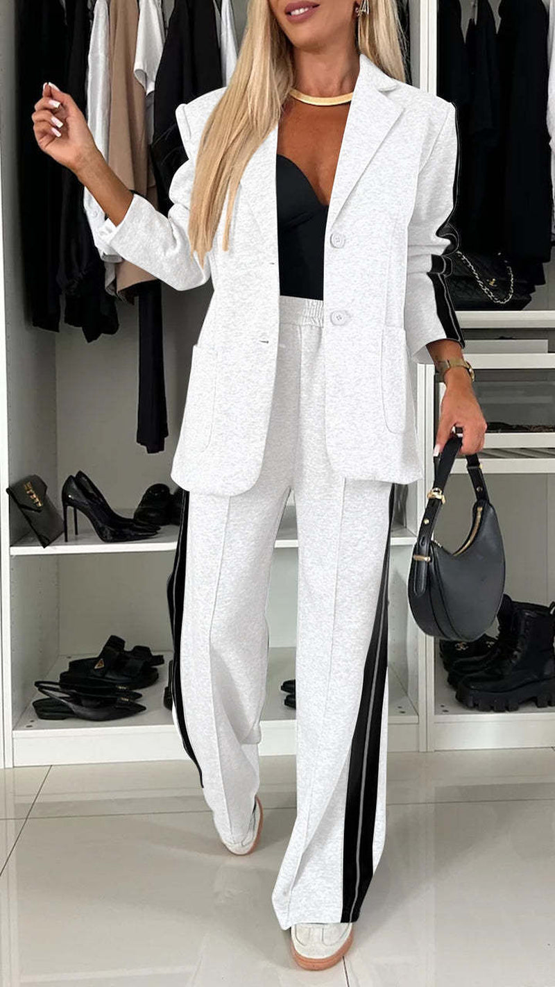 New Autumn and Winter Women'S Long Sleeve Lapel Casual Suit